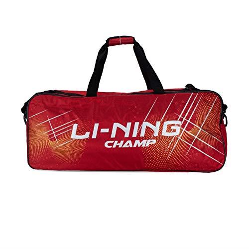 Li-Ning Champ Polyester Badminton Kit-Bag with Shoe Bag | Durable Material | Multiple Compartments | Foam-Padded Shoulder Straps | Separate Shoe Compartment