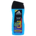 Adidas Team Five Menthol Mens Shower Gel and Shampoo, 250 ml