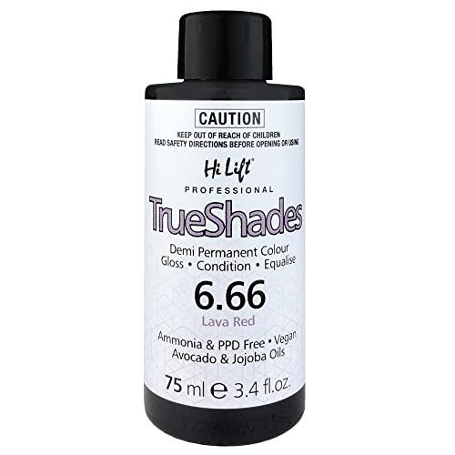 Hi Lift Trueshades Demi Permanent Hair Colour, 75 ml, Lava Red