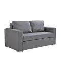 Casa Decor Selena Sofa 2-in-1 Day Bed Furniture Durable Comfortable Design (One Size, Charcoal)