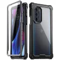 Poetic Guardian Series Case Designed for Motorola Edge Plus 5G 6.7" (2022) / Edge+ 5G UW (2022), Model # XT2201,Full Body Hybrid Shockproof Bumper Cover with Built-in Screen Protector, Black/Clear