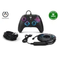PowerA Advantage Wired Controller for Xbox Series X/S with Lumectra + RGB LED Strip, Black