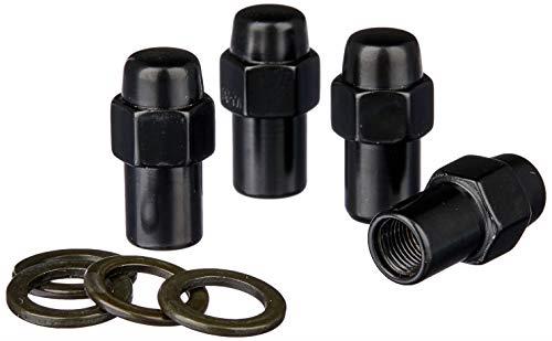 White Knight 868207 1.50 Mag Lug Wheel Nut 4-Pieces Set, Black