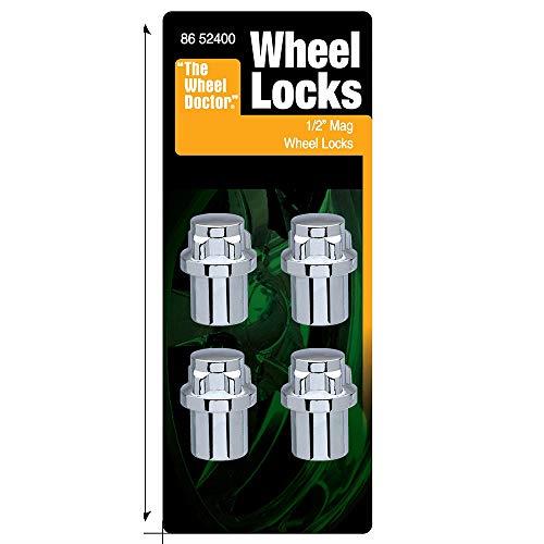 White Knight 8652400 1/2 Mag Socket Lock Wheel Nut 4-Pieces Set