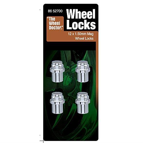 White Knight 8652700 1.50 Mag Socket Lock Wheel Nut 4-Pieces Set