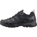 Salomon Men's X Ultra Pioneer Climasalomon Waterproof Hiking Shoes for Men, Black/Magnet/Bluesteel, 14