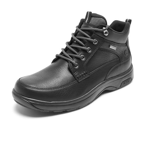 Dunham Men's 8000 Mid Boot Ankle, Black Leather, 9