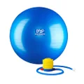Black Mountain Products Professional Grade Pro Series 1000Lbs AntiBurst and 2000Lbs Static Weight Capacity Exercise Stability Ball, Blue, 75 cm