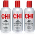CHI CHI Infra Trio Kit For Unisex 3 Pc 6oz CHI Silk Infusion, 6oz CHI Infra Shampoo, 6oz CHI Infra Treatment