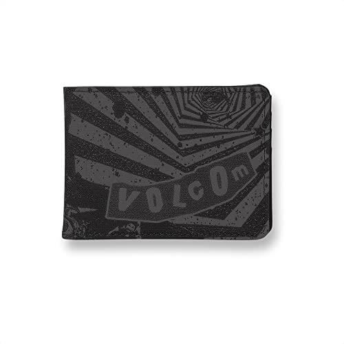 Volcom Men's Post Bifold Wallet, Black, One Size, Foldable Wallet