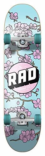Rad Complete Dude Crew Skateboard Retro Roller Designed by Professionals for Master Progression, Maximum Control (7.75" x 31", Pink/Blue)