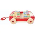 Hape Pull Along Cart w/Blocks Fun Activity Play Kids/Toddler Play Toy 24m+