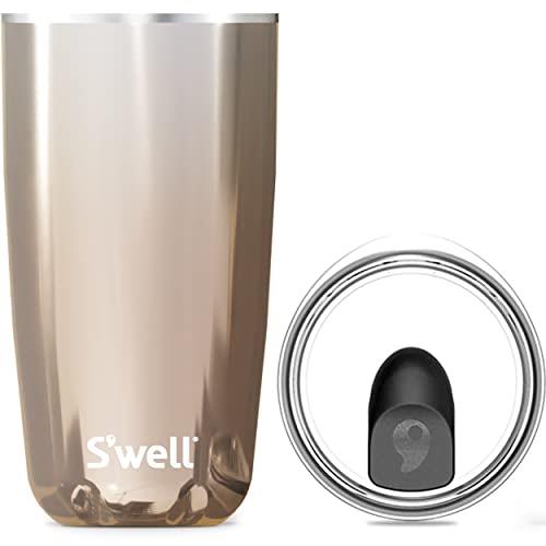 S'well Stainless Steel Tumbler with Lid Triple-Layered Vacuum-Insulated Containers Keeps Drinks Cold for 12 Hours and Hot for 4 Hours