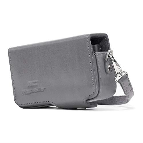 MegaGear Camera Case with Strap Compatible with Sony DSC-RX100 V, DSC-RX100 IV, DSC-RX100 III, DSC-RX100 II, Gray (MG1206)