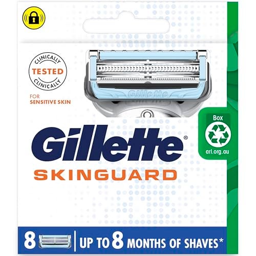 Gillette Skinguard Manual Razor Blades, 8 Count