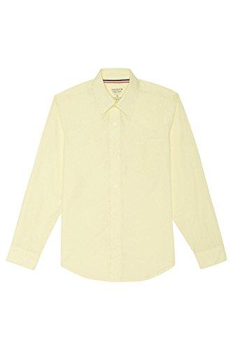 French Toast Boy's Long Sleeve Poplin Dress Shirt - 12 - Yellow