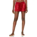 PJ Harlow Women's Mikel Bottoms-Nightwear, Lingerie & Underwear, Red, Extra Small