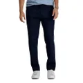 Haggar Men's Premium No Iron Khaki Slim Fit Flat Front Casual Pants, Dark Navy, 32W x 30L US