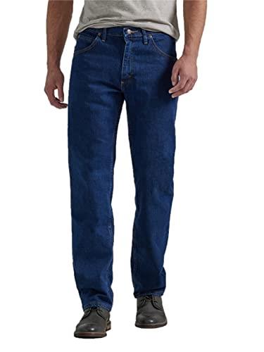 Wrangler Mens ZM100IDB Big & Tall Classic Five-Pocket Regular Fit Straight Leg Jean Jeans - Blue - 34W x 36L