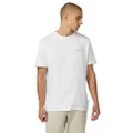 Ben Sherman Men's Signature Chest Embroidery T-Shirt, White, Medium
