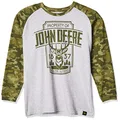 John Deere Youth Boys' T-Shirt, Ash Heather, 14