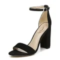 Sam Edelman Women's Yaro Dress Sandal, Black Suede, 5 M US