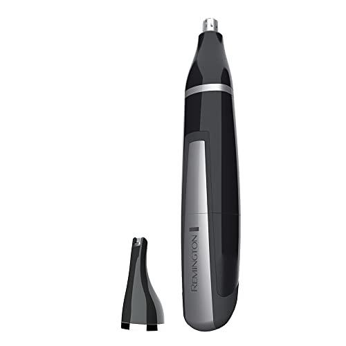 Remington Washable Nose, Ear and Eyebrow Trimmer/Groomer, Black, NE3550AU, Multi-Functional Precision Trimmer for Facial Hair, Cordless & Rechargeable, Gentle & Painless Grooming Tool