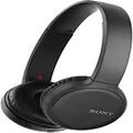 Sony WH-CH510 Wireless Bluetooth Headphones with Mic, 35 Hours Battery Life with Quick Charge, On-ear Style, Hands-Free Call, Voice Assistant - Black (International Version)
