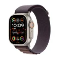 Apple Watch Ultra 2 [GPS + Cellular 49-mm] Smartwatch with Rugged Titanium Case & Indigo Alpine Loop Medium