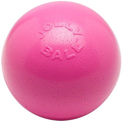 Jolly Pets Bounce-n-Play Dog Toy Ball, 8 Inches, Pink, All Breed Sizes