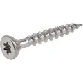 Power Pro 48619 Premium Wood Screw Rust Protection for Outdoor Projects, 8 x 1-1/4", Marine Grade 305 Stainless Steel