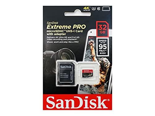 SanDisk 32GB Extreme PRO microSDHC 95Mb/s Class 10 UHS-I SD Card