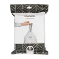 Brabantia PerfectFit Bin Liners (Size M/60 Litre) Thick Plastic Trash Bags with Tie Tape Drawstring Handles (40 Bags)