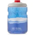 Polar Bottle Breakaway Insulated Water Bottle - BPA Free, Cycling & Sports Squeeze Bottle (Dawn to Dusk - Blue & Silver, 20 oz)