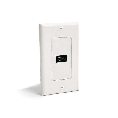 StarTech.com HDMIPLATE Single Outlet Female HDMI Wall Plate White