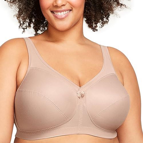 Glamorise Women's Full Figure MagicLift Active Wirefree Support Bra #1005, Beige, 16H