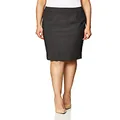 Calvin Klein Women's Straight Fit Suit Skirt (Regular and Plus Sizes) Charcoal
