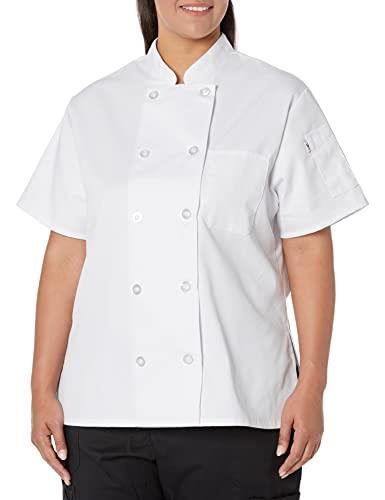 Uncommon Threads Women's Tahoe Fit Chef Coat, White, Large