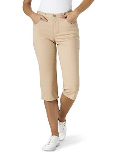 Lee Women's Relaxed Fit Capri Pant, Cafe, 16
