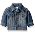 The Children's Place Baby Boys' Denim Jacket, Dark Wear Wash Blue, 0-3 Months
