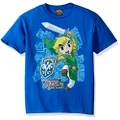 Nintendo Little Boys Link Up Graphic T-Shirt, Royal, YXS, Royal, X-Small