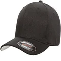 Flexfit Men's Wool Blend Athletic Hat, Black, Small-Medium