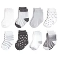Touched by Nature Unisex Baby Organic Cotton Socks, Charcoal Stars, 6-12 Months