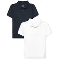 The Children's Place Boys Uniform Jersey Polo 2-Pack, Multi CLR, L (10/12)