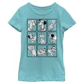 Disney Girls' Dalmatian Box Up T-Shirt, Tahiti Blue., Large