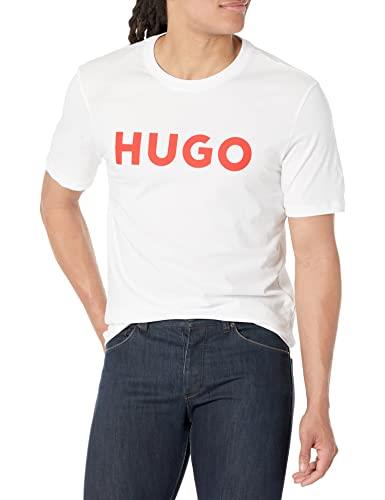 Hugo Boss Men's Print Logo Short Sleeve T-Shirt, White, Small