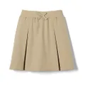 French Toast Girls' Pull-on Kick Pleat Scooter School Uniform Skirt, Khaki, 18
