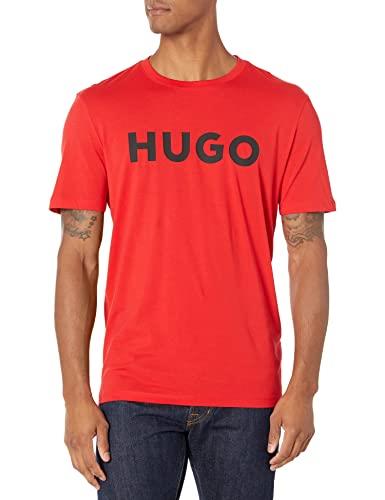 Hugo Boss Men's Print Logo Short Sleeve T-Shirt, Festive Red, S