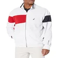 Nautica Men's Navtech Colorblock Jacket, Bright White, Large