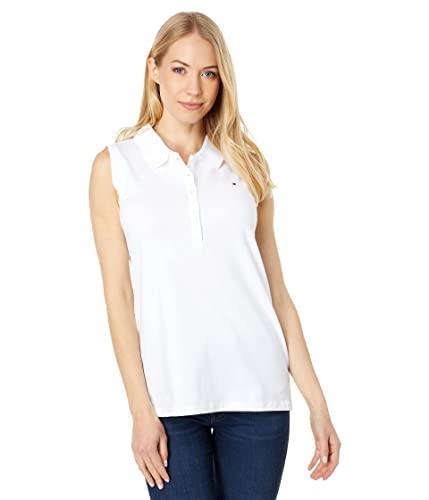 Tommy Hilfiger Women's Polo Shirt, Bright White, X-Small